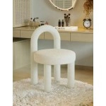 Elegant Living Room Furniture with Nordic Cashmere Armchair Backrest Cosmetic Chair Dining Chair Cosmetic Relaxing Leisure Chair