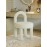 Elegant Living Room Furniture with Nordic Cashmere Armchair Backrest Cosmetic Chair Dining Chair Cosmetic Relaxing Leisure Chair
