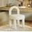 Elegant Living Room Furniture with Nordic Cashmere Armchair Backrest Cosmetic Chair Dining Chair Cosmetic Relaxing Leisure Chair