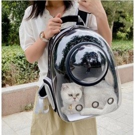 Pet Cat Carrying Bag Space Pet Backpacks Breathable Portable Transparent Backpack Puppy Dog Transport Carrier Space Capsule Bags