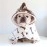Pet Cloak Pajama Autumn and Winter Thickened Cotton Clothes Dog Cloak Teddy Pet Clothes Household Dog Clothes Dog Jacket