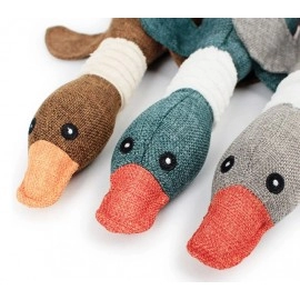 Duck Dog Toy for Aggressive Chewers Dog Squeaky Wild Goose Puzzle Training Toys Cute Soft Dog Chew Toy with Squeaker