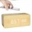 Wooden Digital Alarm Clock with Wireless Charging, LED Clock with Time, Date,Temperature, Desk Clocks for Office,Bedside Clock