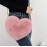 Fashion Women's Heart Shaped Handbags Cute Kawaii Faux Fur Crossbody Bags Wallet Purse Plush Chain Shoulder Bag Lady Handbag