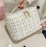 New Korean plaid portable small fragrance makeup bag Large capacity portable toiletry storage bag makeup box travel