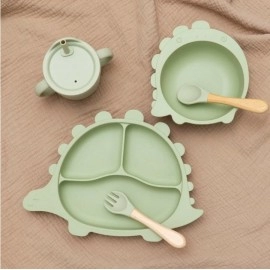 BPA Free Baby Silicone Sucker Bowl Plate Children'..