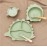 BPA Free Baby Silicone Sucker Bowl Plate Children's Tableware Training Fork Spoon Portable Feeding Snack Cup Dining Appliance